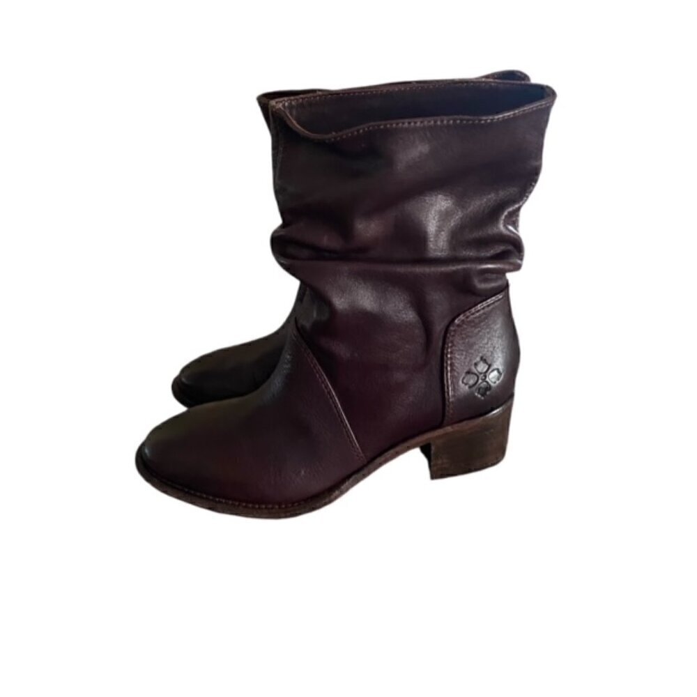 Patricia Nash Monte Slouch Brown Leather Boots 5.5